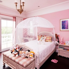 粉色浪漫的儿童房